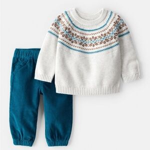 Carter's Baby Boy Fair Isle Sweater Set